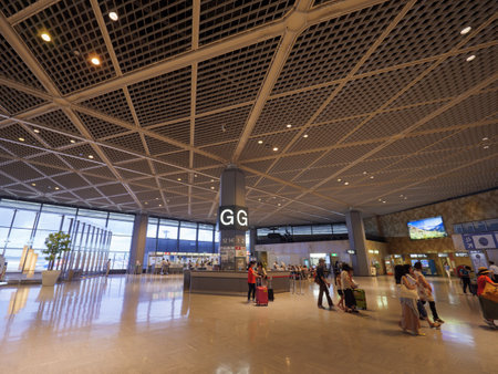Narita airport in Japanのeditorial素材