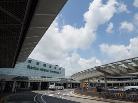 Narita airport in Japanのeditorial素材