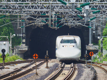 Bullet train in Japanのeditorial素材
