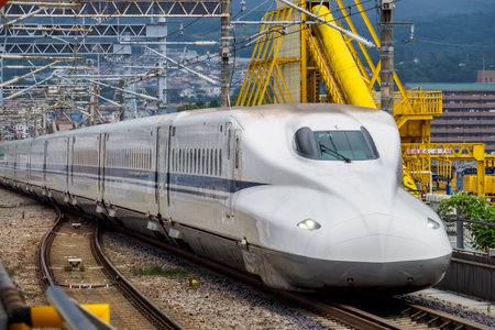 Bullet train in Japanのeditorial素材