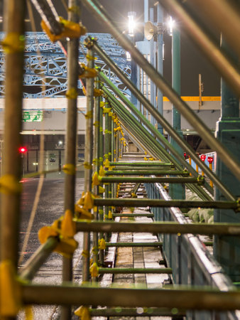 Fireworks festival Sidewalk preparationのeditorial素材