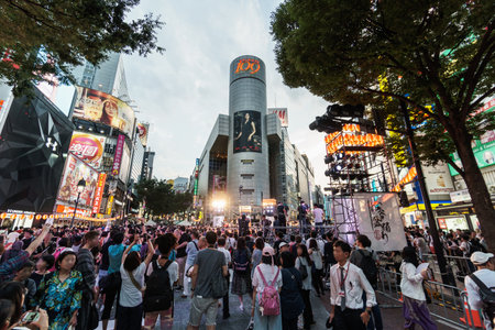 Tokyo Shibuya Japanese festivalのeditorial素材