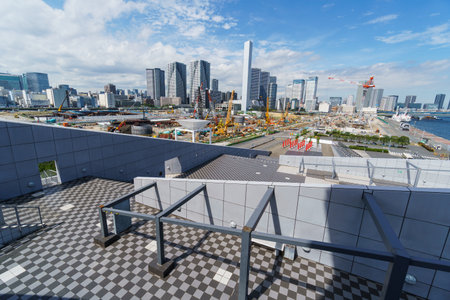 Harumi wharf, Tokyo Japanのeditorial素材