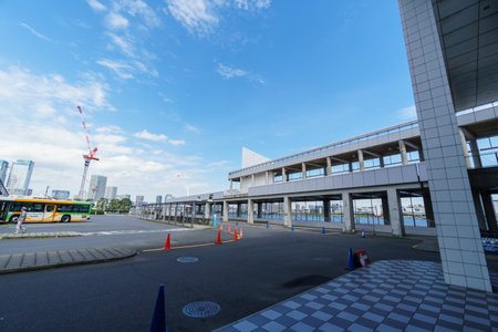 Harumi wharf, Tokyo Japanのeditorial素材