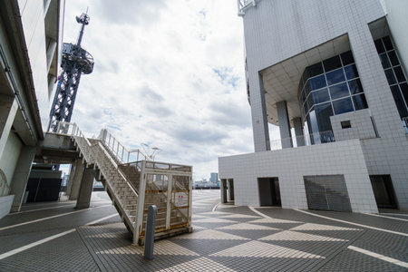 Harumi wharf, Tokyo Japanのeditorial素材