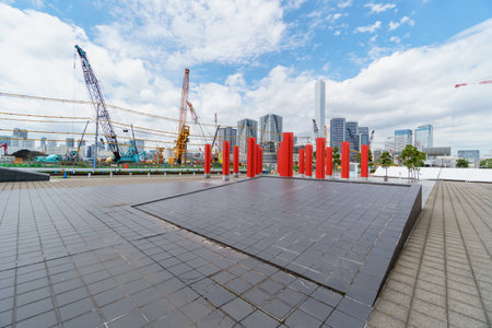 Harumi wharf, Tokyo Japanのeditorial素材