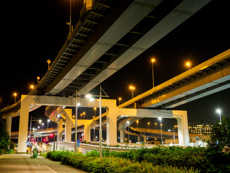 Junction in Japan Night view