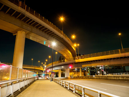 Junction in Japan Night view