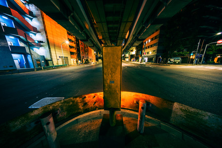 Junction in Japan Night viewの写真素材