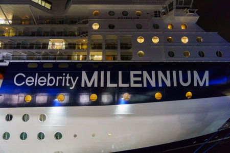 Luxury liner, Yokohama Japanのeditorial素材