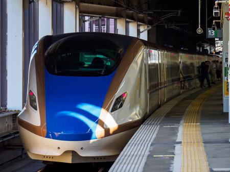 Bullet train in Japanのeditorial素材