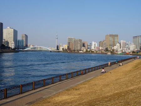 River side Promenade in Japan
