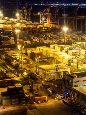 Harbor in Japan Tokyoのeditorial素材