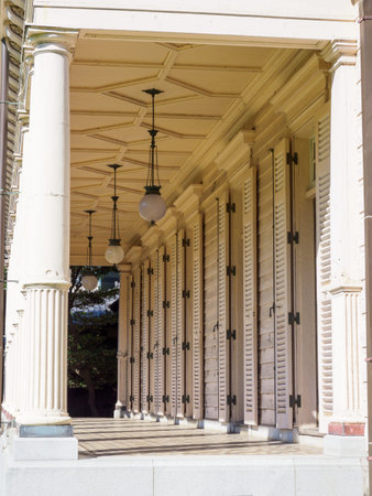 Modern western style building in Japanのeditorial素材