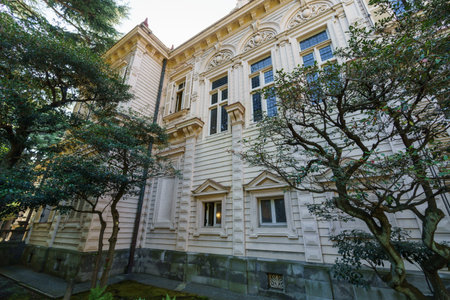 Modern western style building in Japanのeditorial素材