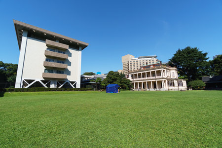 Modern western style building in Japanのeditorial素材