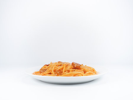 Japanese Spaghetti Napolitanaの写真素材