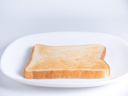 Toast bread, close up photoの写真素材