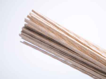 Dried Soba buckwheat noodlesの写真素材