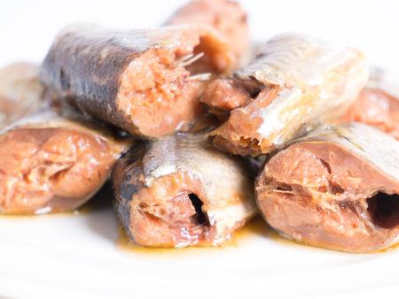 Japanese Boiled sauryの写真素材