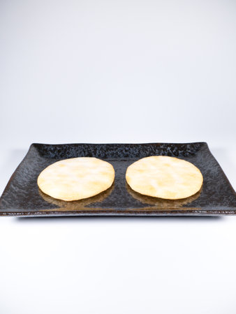 Salad rice crackerの写真素材