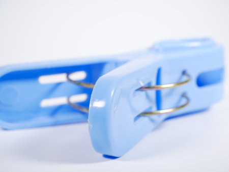 Large plastic clothespinの写真素材