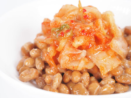 Spicy Kimchi Nattoの写真素材