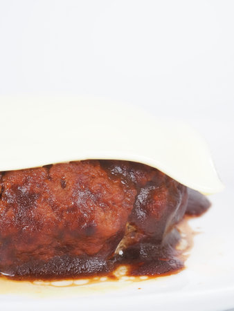 Japanese cheese hamburger steak