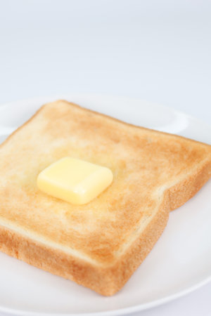 Butter toast breadの写真素材