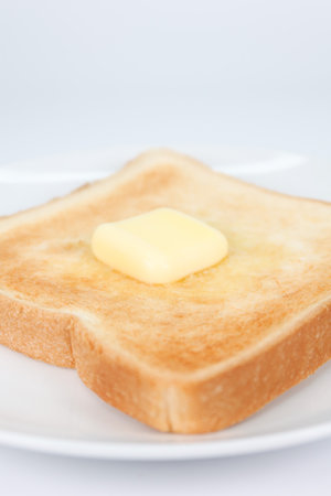 Butter toast breadの写真素材