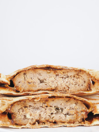 Hot sandwich hamburger steakの写真素材