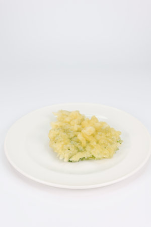 Tempura Perilla Japanese traditional foodの写真素材