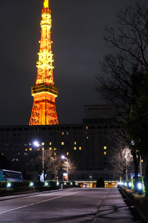 Tokyo Tower, Japan Night View 2022 Marchの写真素材