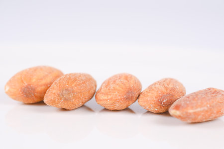 Almond, close up photoの写真素材