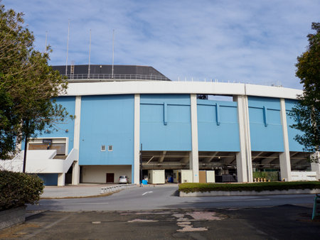 Marine Stadium, Chiba Japanの写真素材