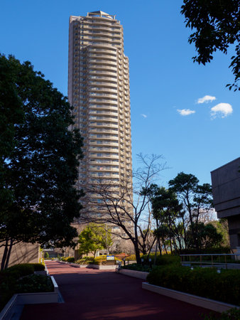 Tokyo High rise Apartment Tower Mansion skyscraperの写真素材