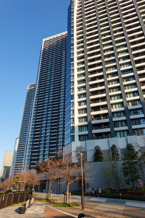 Tokyo High rise Apartment Tower Mansion skyscraperの写真素材
