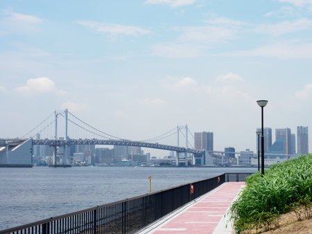 Tokyo Rainbow Bridge Landscapeの写真素材