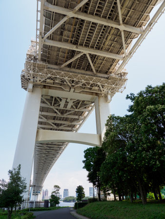 Tokyo Rainbow Bridge Landscapeの写真素材