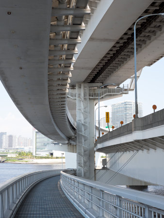 Tokyo Rainbow Bridge Promenadeの写真素材