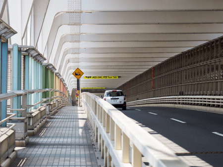 Tokyo Rainbow Bridge Promenadeの写真素材