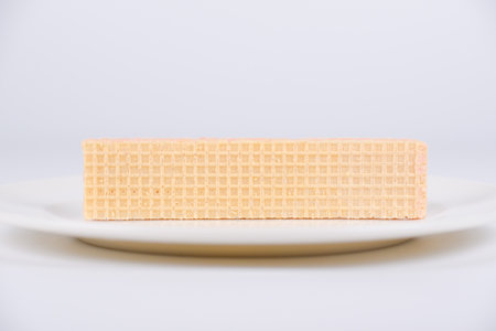 Strawberry cream waferの写真素材