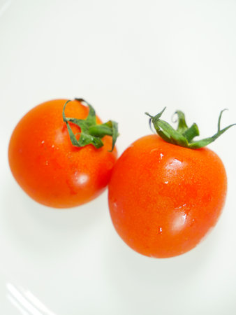 Cherry tomato, close upの写真素材