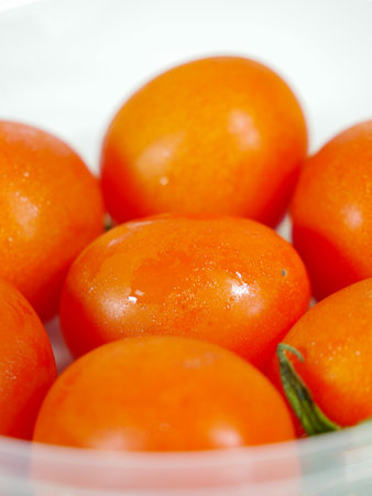 Cherry tomato, close upの写真素材