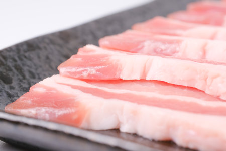 Pork meat sliceの写真素材