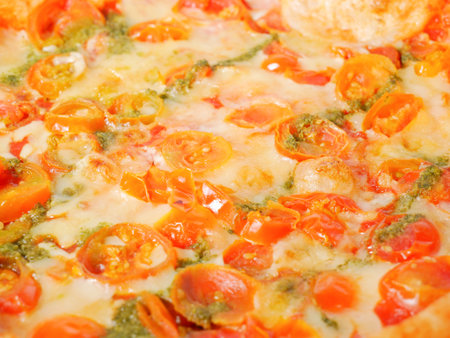 Margherita pizzaの写真素材