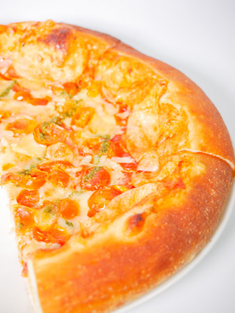 Margherita pizzaの写真素材