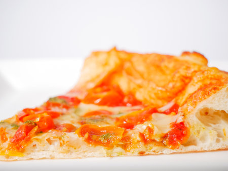 Margherita pizzaの写真素材