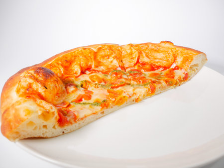 Margherita pizzaの写真素材