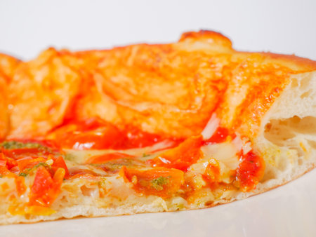 Margherita pizzaの写真素材